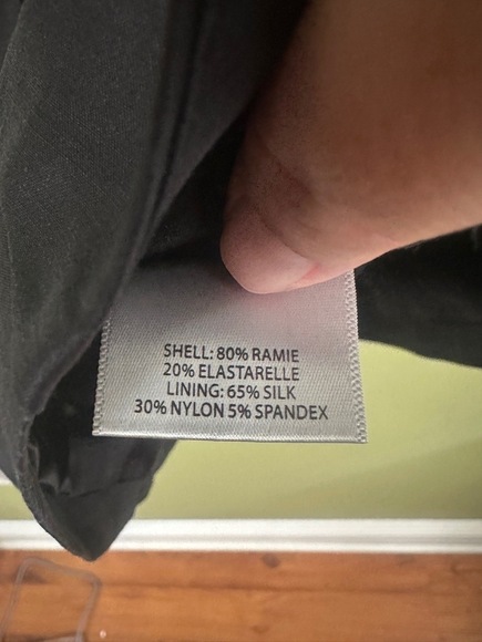 Eileen Fisher Blazer Sz S Slate Gray Silk Blend Pleated Jacket Snatched Ramie - Picture 11 of 11